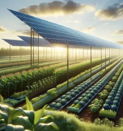 Smart Agrivoltaics system monitoring crops and solar panels